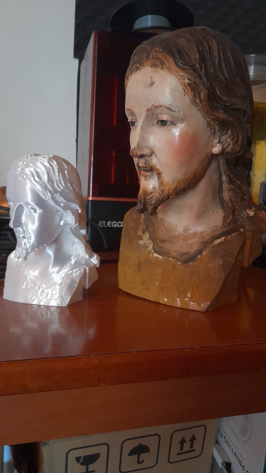 volto di cristo ligneo del 1700